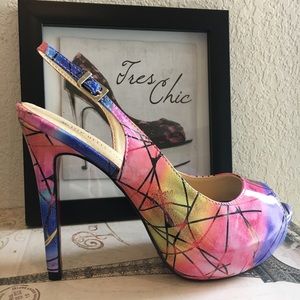🌈👠Top Heels Co Rainbow Sandals